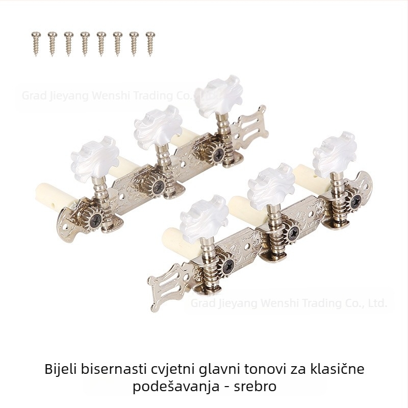 Gumbi za podešavanje klasične gitare — metal + plastika, marka Xirte, model Open tuning knobs