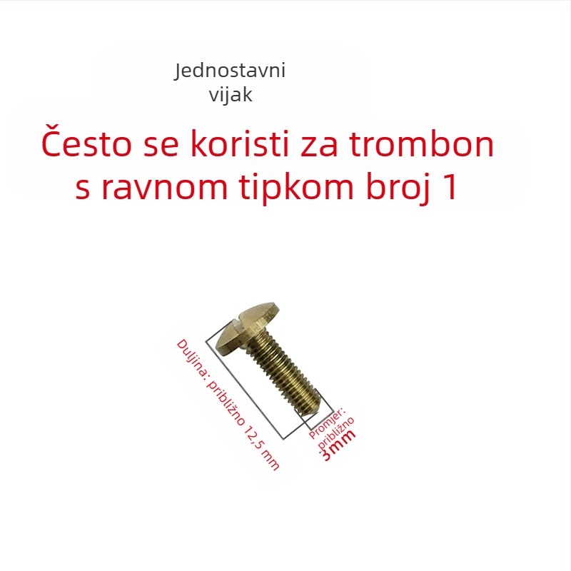 Aksesoar za glazbeni instrument s fiksnim vijcima, univerzalnim zglobom i kugličnim zglobom