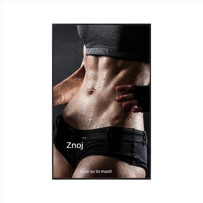 Moderna minimalistična zidna slika za fitness prostor, prostor za jogu i studio oblikovanja tijela