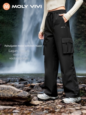 MOLYVIVI Ženske softshell hlače – protiv vjetra, poliester, za zimu i jesen, za planinarenje i penjanje