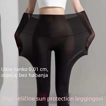 Shark hlače od najlona i spandexa, skraćene, ultra tanke, prozračne, visoka elastičnost