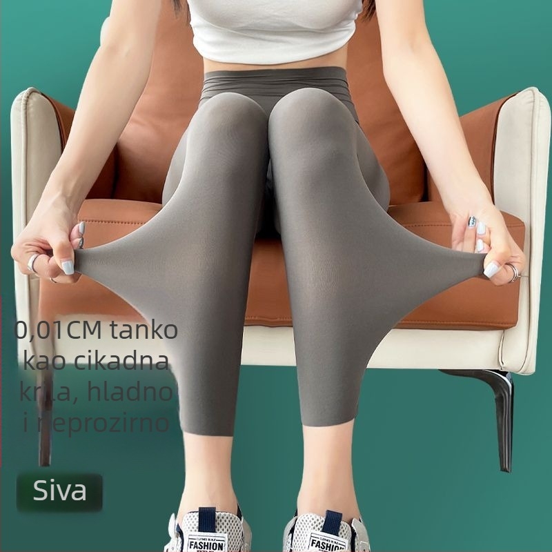 Shark hlače od najlona i spandexa, skraćene, ultra tanke, prozračne, visoka elastičnost