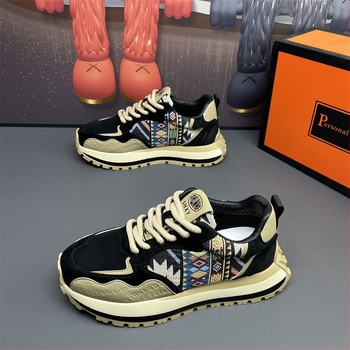 Muški loaferi - PU gornji dio, gumena potplata, vezivanje, ravna peta