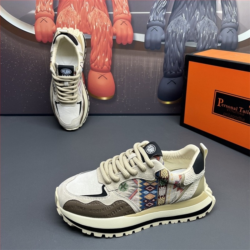 Muški loaferi - PU gornji dio, gumena potplata, vezivanje, ravna peta