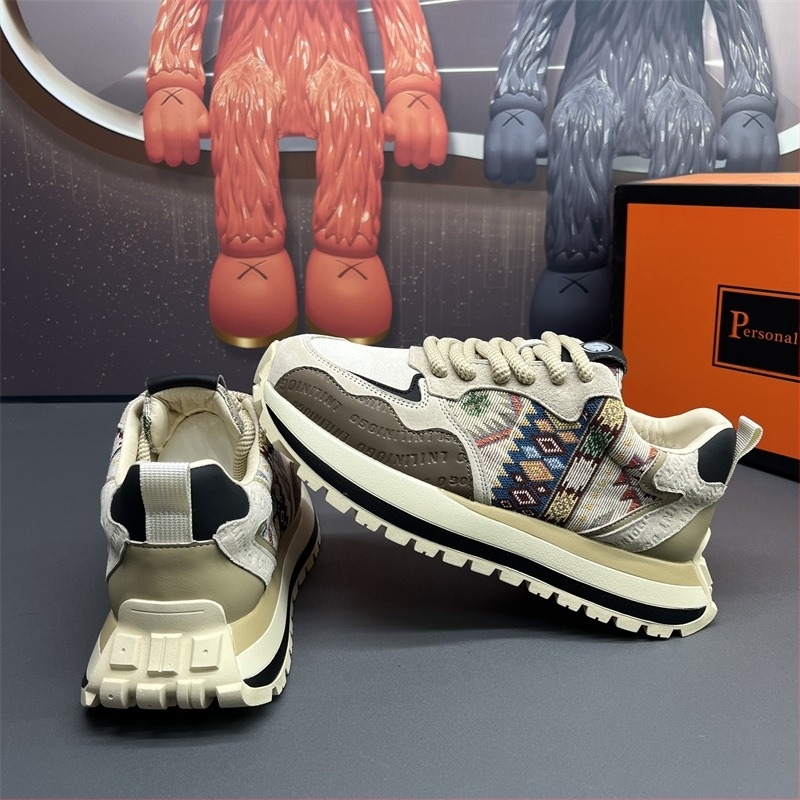 Muški loaferi - PU gornji dio, gumena potplata, vezivanje, ravna peta