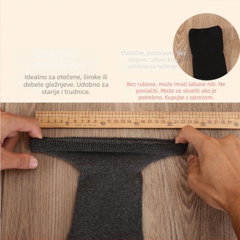 Unisex pamušne čarape srednje dužine za zimu i jesen, 70–80% pamuka