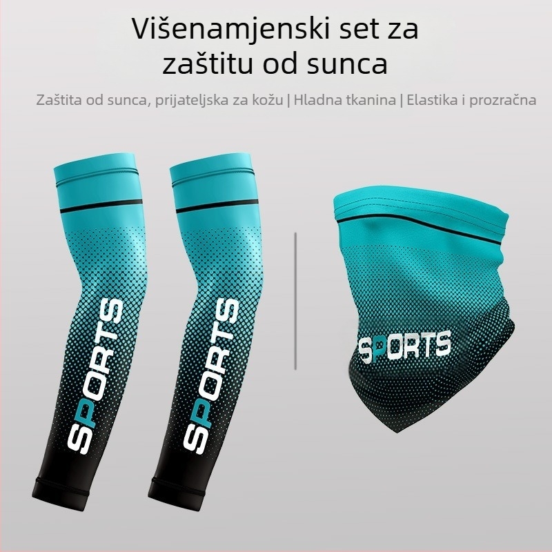 Muški rukavi od Ice Silk za ljeto – hlađenje i UV zaštita za biciklizam, vožnju motociklom i ribolov, jednostavan stil, proljetno izdanje 2025