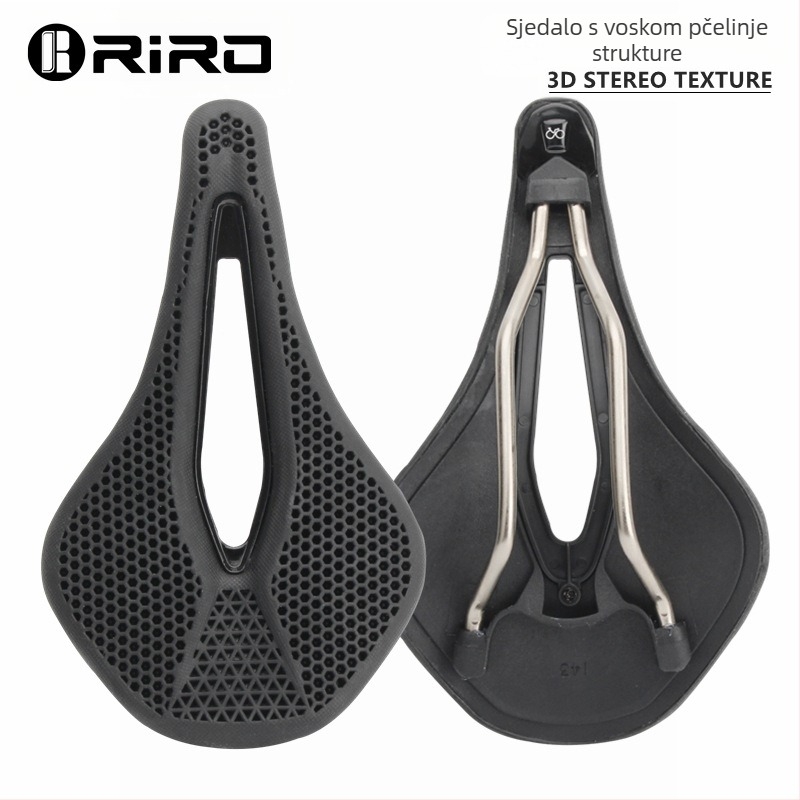 Sjedalo za bicikl RIRO, model RIRO; materijal: EPU najlonska vlakna s čeličnim lukom; pogodno za planinske bicikle.