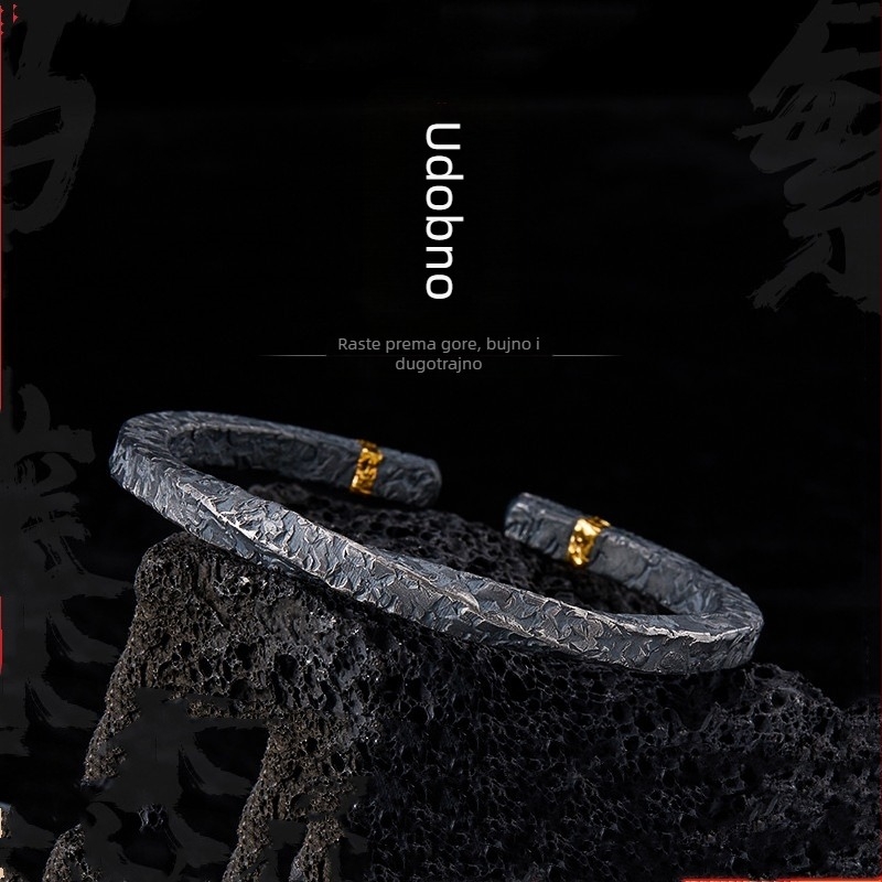 Mobius narukvica Seven Shang, bakrena osnova, elektroplatiranje, retro stil, 20 g