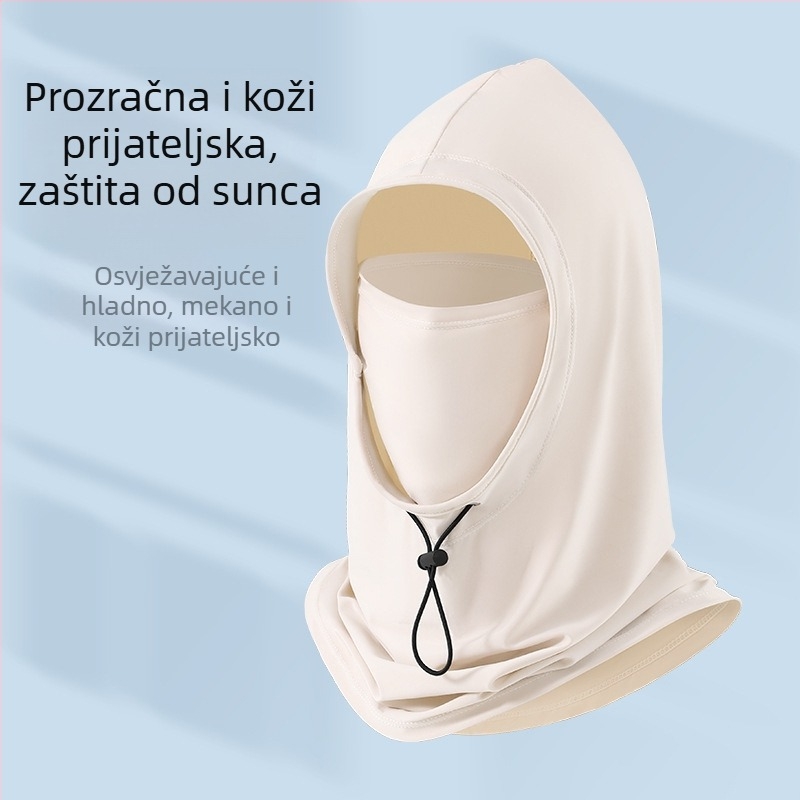 Unisex najlon maska s kapuljačom za zaštitu od sunca, proljeće-ljeto