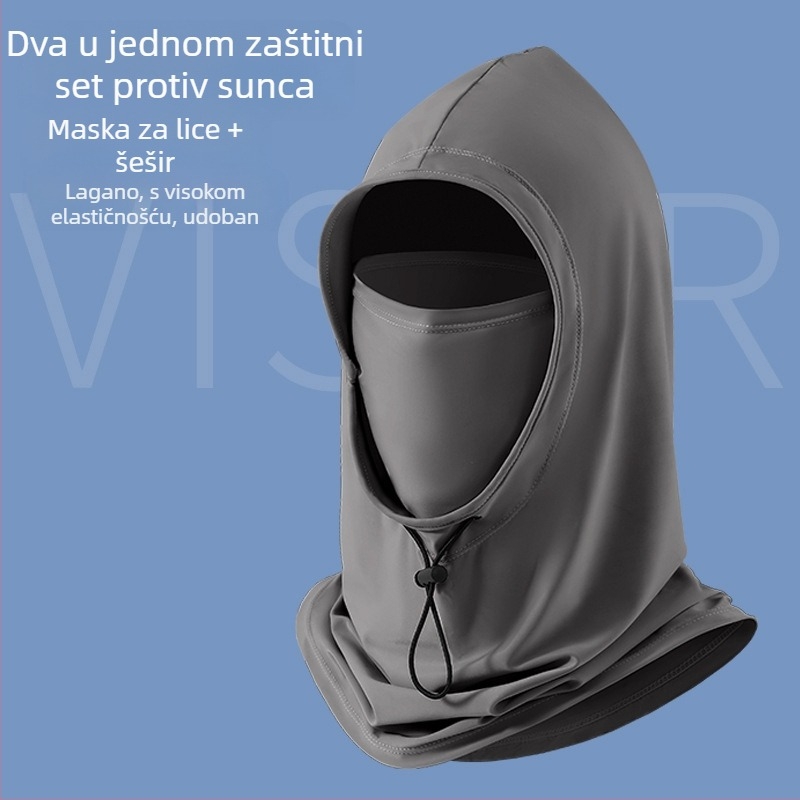 Unisex najlon maska s kapuljačom za zaštitu od sunca, proljeće-ljeto