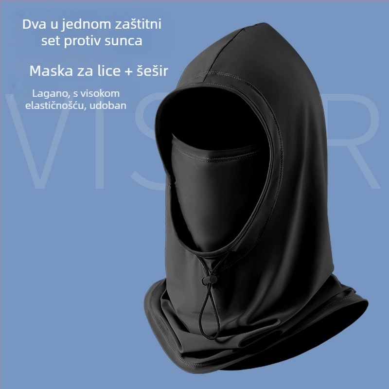 Unisex najlon maska s kapuljačom za zaštitu od sunca, proljeće-ljeto