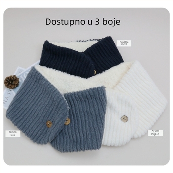 Zimski šal od umjetnog krzna zeca, warp-knit, održava toplinu, originalni dizajn