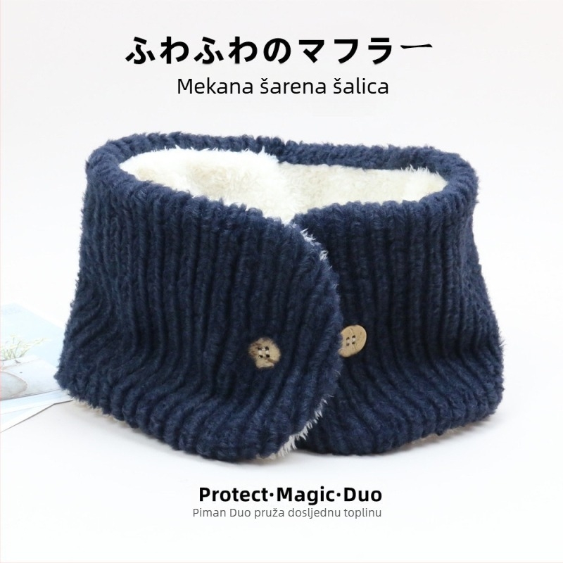 Zimski šal od umjetnog krzna zeca, warp-knit, održava toplinu, originalni dizajn