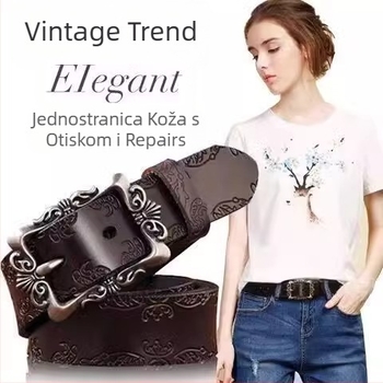 Ženski kaiš od umjetne kože, kopča od legure, kopčanje s iglom, poslovni/višenamjenski/visoke kvalitete stil, ljeto 2024