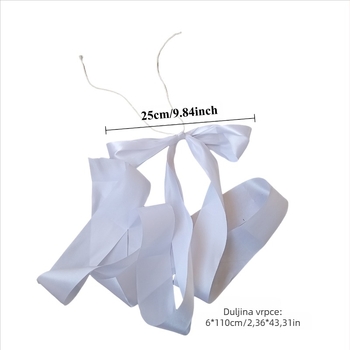 Dekoracija za stolicu s mašnom od tkanine (Materijal: Tkanina; Namjena: Vjenčanje; Kategorija: Ostali vjenčani dodaci)