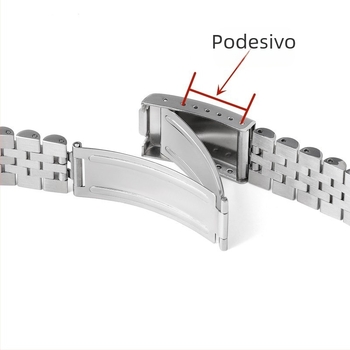 Remen od nehrđajućeg čelika za sat s pet kuglica i sklopnim kopčom, univerzalna kompatibilnost, proljeće 2024