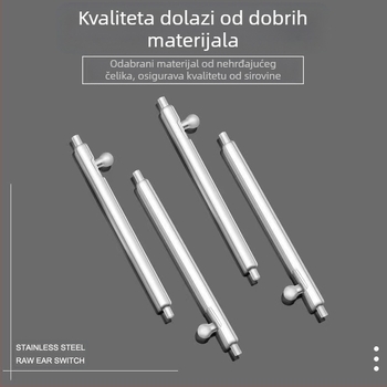 Pružinski pin za remen sata — nehrđajući čelik, okrugli profil, brzo otpuštanje