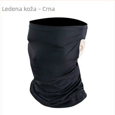 Šal od ledenog satena za glavu s UV zaštitom, kapula s ušima i maskom za vožnju biciklom – Unisex, WOTI