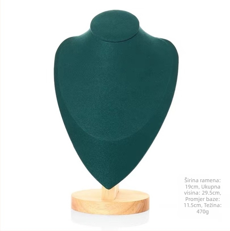 Stalak za izlaganje ogrlica - monolitni model, masivno drvo, uspravni prikaz, marka Year of Prayer