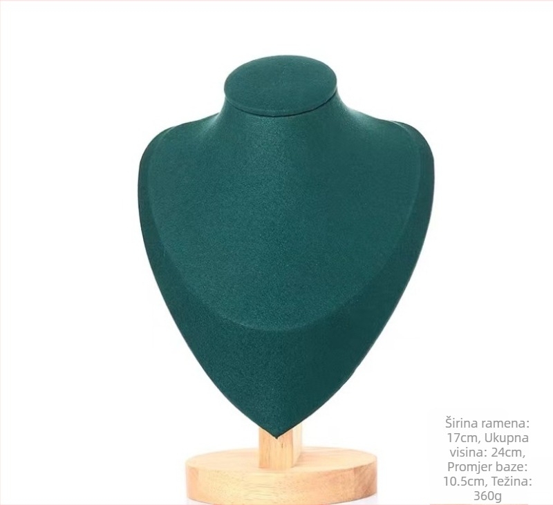 Stalak za izlaganje ogrlica - monolitni model, masivno drvo, uspravni prikaz, marka Year of Prayer