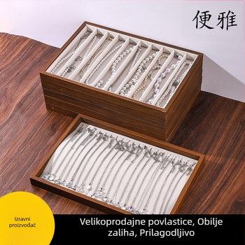 Držač za izlaganje ogrlica – flanelna ploča, Benya, jednoslojna, umjetnički stil