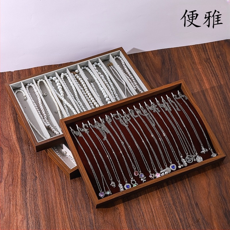 Držač za izlaganje ogrlica – flanelna ploča, Benya, jednoslojna, umjetnički stil