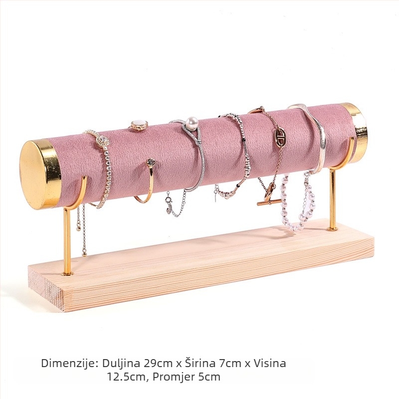 Drveni troetažni stalak za narukvice, korak dizajn, organizator nakita