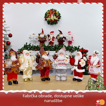 Stojeći Djed Božićnjak ukras, plastična figurica, brend Beautiful Livable Christmas