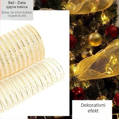 Božićni ukras za bor s magičnom mrežicom i plastičnom trakom • Marka Long Mu • Stil: Moderni minimalistički • Materijal: Drugo • IP odobrenje: Nijedno • Pogodno za: Božić