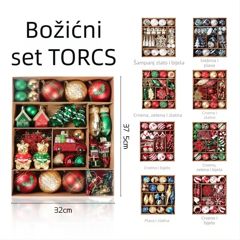 Božićni ukrasi za drvce – plastika, božićne dekoracije, stil crtani/moderni minimalistički, lagani luksuz