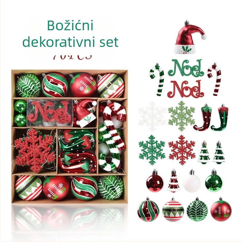 Božićni ukrasi za drvce – plastika, božićne dekoracije, stil crtani/moderni minimalistički, lagani luksuz