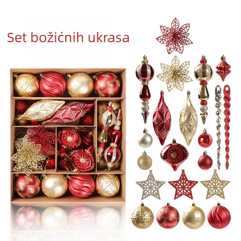 Božićni ukrasi za drvce – plastika, božićne dekoracije, stil crtani/moderni minimalistički, lagani luksuz