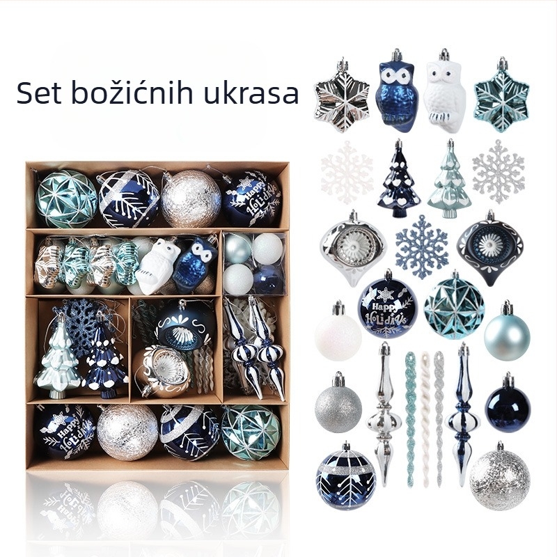 Božićni ukrasi za drvce – plastika, božićne dekoracije, stil crtani/moderni minimalistički, lagani luksuz