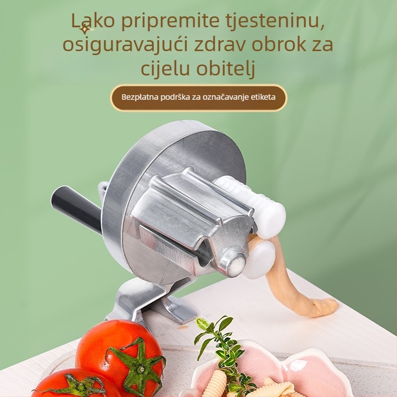 Chef ručna mašina za tjesteninu, aluminijska legura, za DIY kalupe, mogućnost privatne etikete