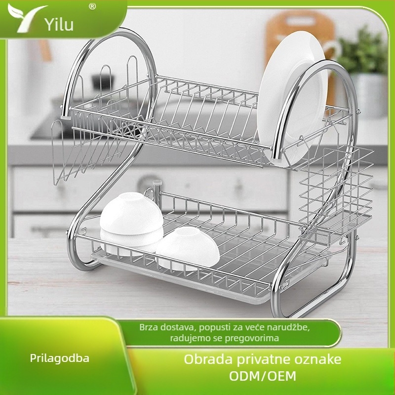 Elu stalak za posuđe od željezne žice, moderni minimalistički stil, kod RG-601