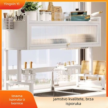 Višeslojni odvlažni stalak za kuhinjsku sudoperu – prašno otporno skladištenje posuđa, Ferroalloy, Yingxinyi, serija Draining storage rack, proljeće 2022