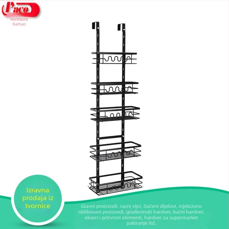 Torba za pohranu na vratima s mrežom – ugljen čelik, moderna minimalistička stil, oblik: držač za vrata, način vješanja: kuka, brend All the best