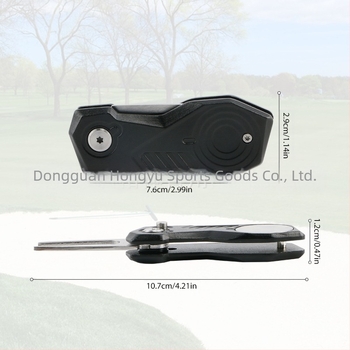 Golf Green Fork – Sklopiva golf dodatna oprema od nehrđajućeg čelika i aluminija, marka wosofe, s tiskanim logom