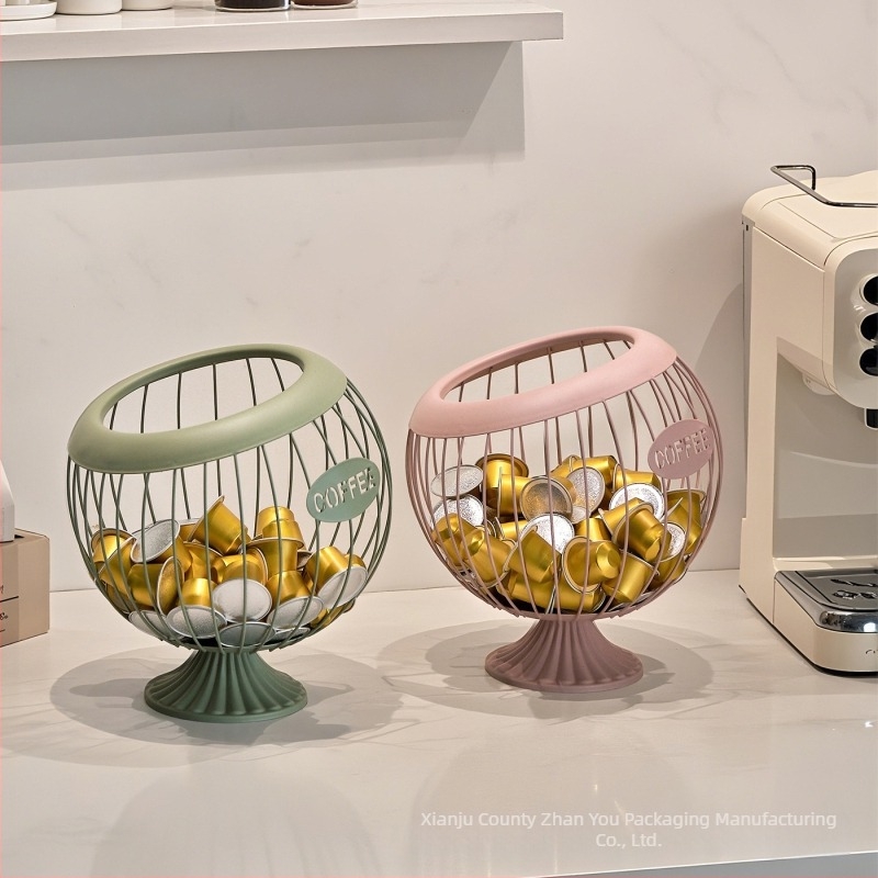 Metalni koš za pohranu kapsula kave, voća i grickalica — model 527 • materijal: metal • stil: moderni minimalistički • kategorija: koš za pohranu