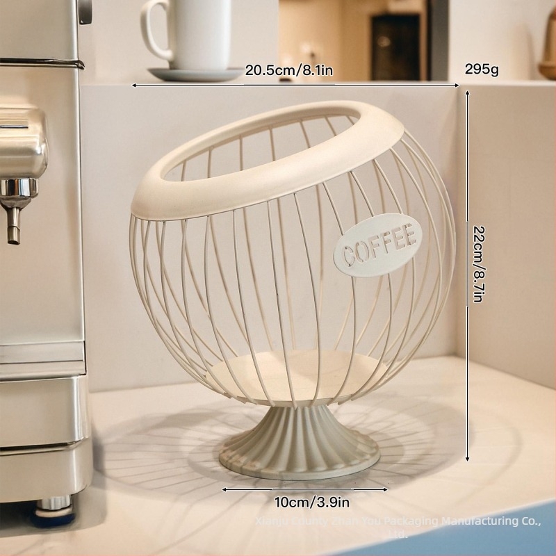 Metalni koš za pohranu kapsula kave, voća i grickalica — model 527 • materijal: metal • stil: moderni minimalistički • kategorija: koš za pohranu