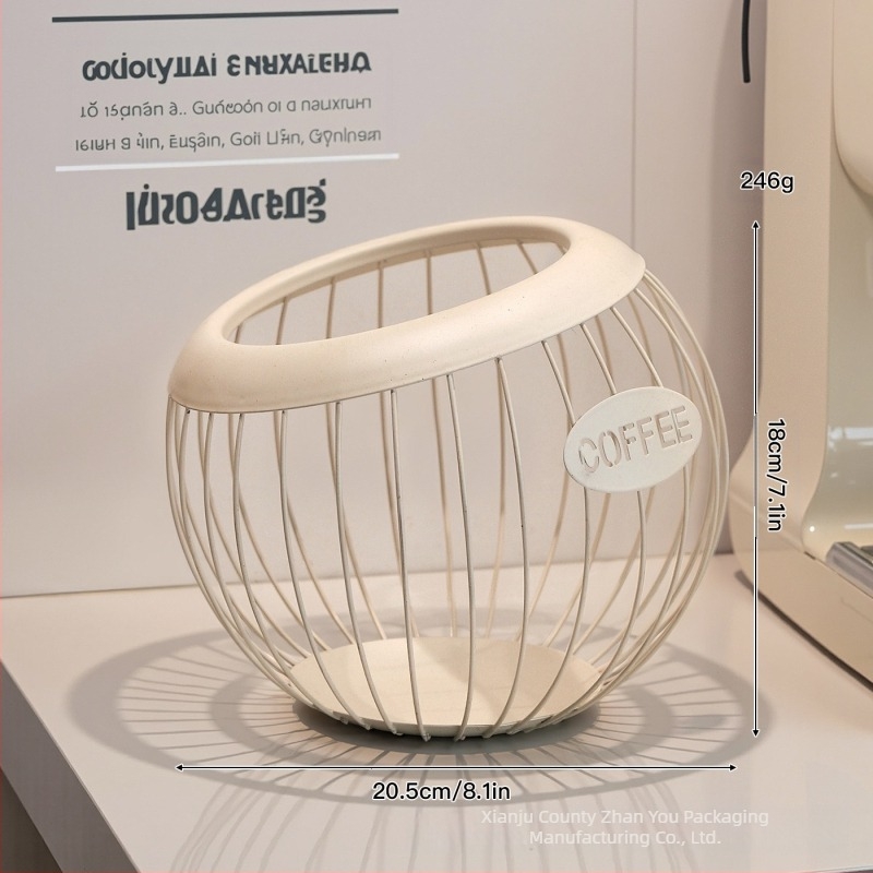 Metalni koš za pohranu kapsula kave, voća i grickalica — model 527 • materijal: metal • stil: moderni minimalistički • kategorija: koš za pohranu