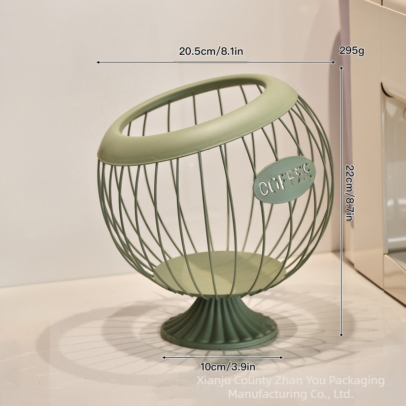 Metalni koš za pohranu kapsula kave, voća i grickalica — model 527 • materijal: metal • stil: moderni minimalistički • kategorija: koš za pohranu