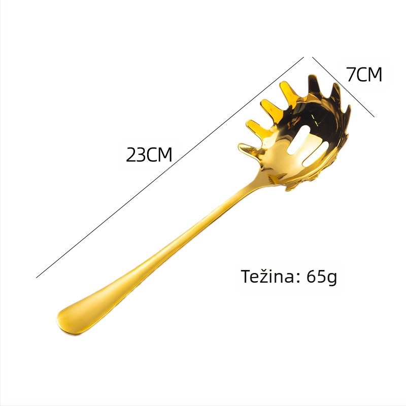 Set žlica i lopatica od nehrđajućeg čelika – moderni minimalistički dizajn, visoka toplinska otpornost, zaštita od opeklina, mogućnost tiskanja logotipa
