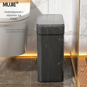 Pametni koš za smeće za kućnu upotrebu – senzorni, potpuno automatski, plastični, dugi cilindrični oblik, 100% novi materijal