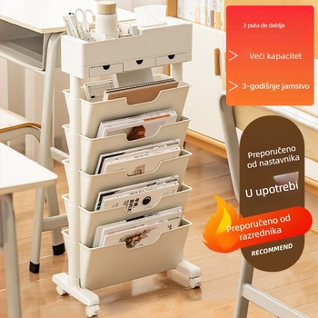 Pomična polica uz stol — plastika, 5 kg, model Desk storage, 1 kom.