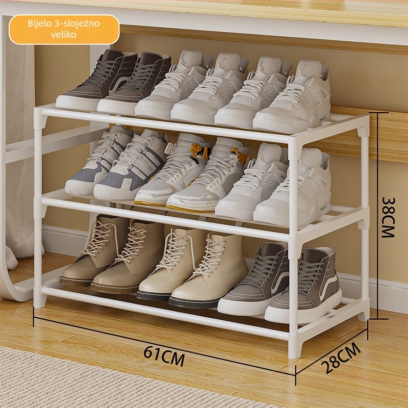 A6L Stalak za cipele ispod kreveta - ušteda prostora, 2-3 sloja skladištenja, plastika + čelična cijev, modern stil, model CX