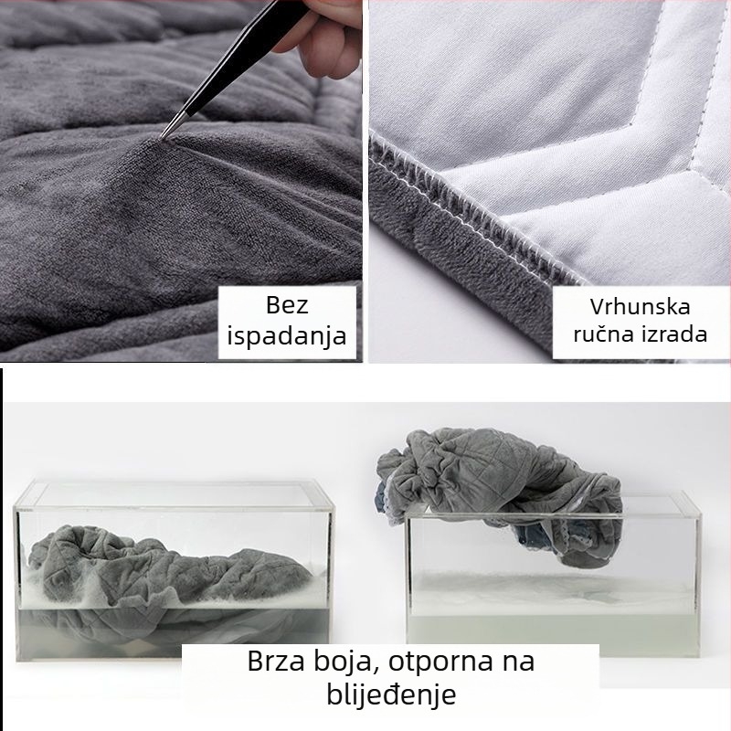 Navlaka za uzglavlje kreveta od mekog flanel materijala, moderan minimalistički dizajn, zaštitni pokrov protiv prašine za uzglavlje.