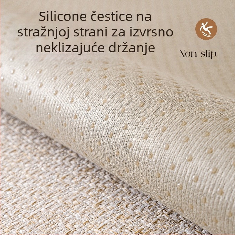 Minimalistička jastučnica za kauč s protukliznim navlakom, imitacija lana, dojam kože, 2026 novi model, za sve sezone
