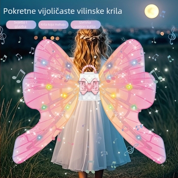 Svetleća električna krila uz glazbu za djecu 4-6 godina, unisex